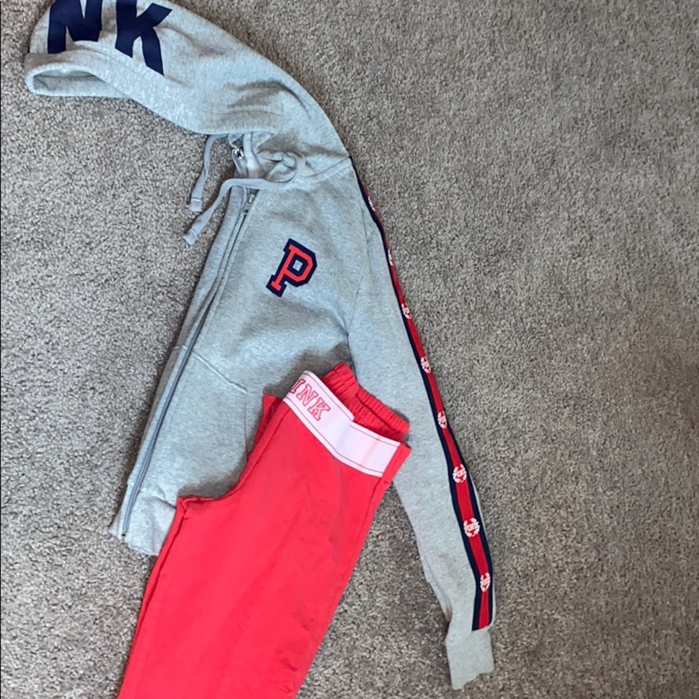 PINK SWEATSUIT SET